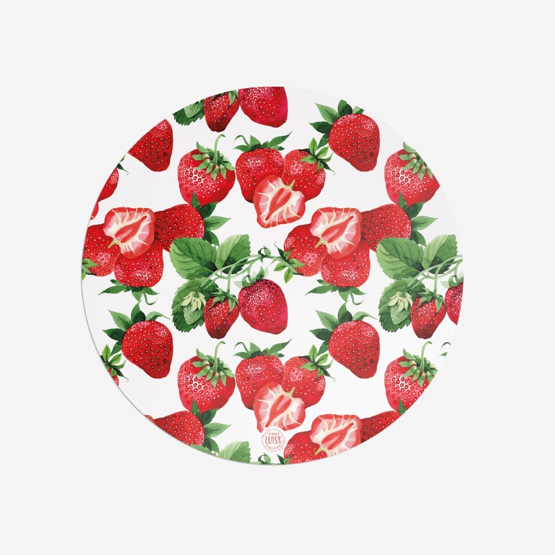 Sottopiatti “Fragole”, Collezione Frutta - Le Tavole di Luisa