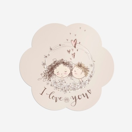Sottopiatti “I love you”, Collezione Sottopiatti - Le Tavole di Luisa