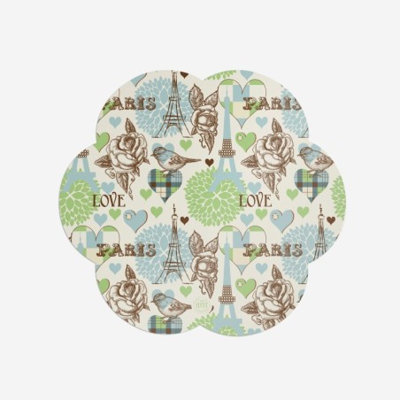Sottopiatti “Francia Romantica”, Collezione Love - Le Tavole di Luisa