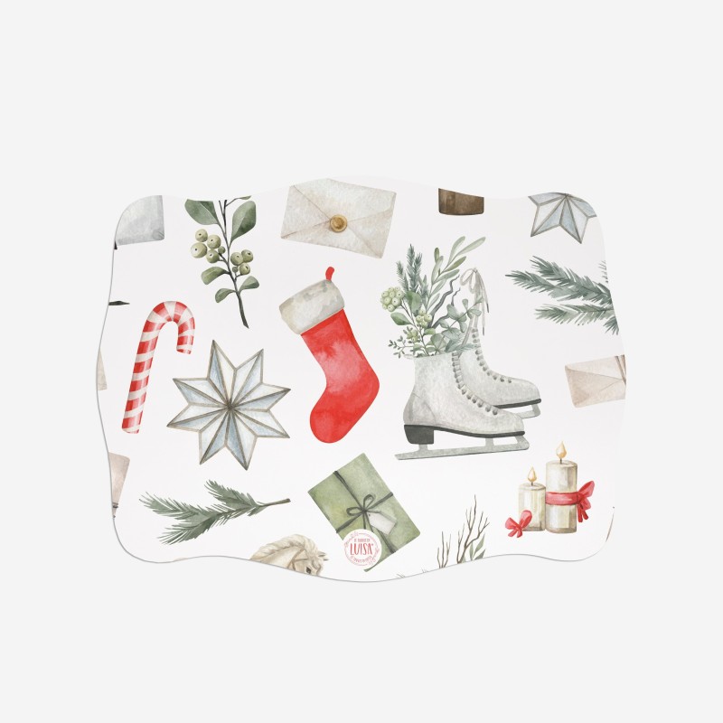 Sottopiatti “Natale Illustrato”, Collezione Natale - Le Tavole di Luisa