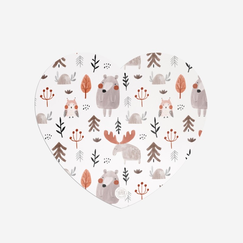 Sottopiatti “Inverno Illustrato”, Collezione Montagna - Le Tavole di Luisa