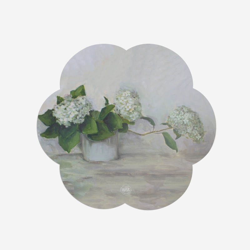Sottopiatti “Ortensie Dipinte”, Collezione Fiori - Le Tavole di Luisa
