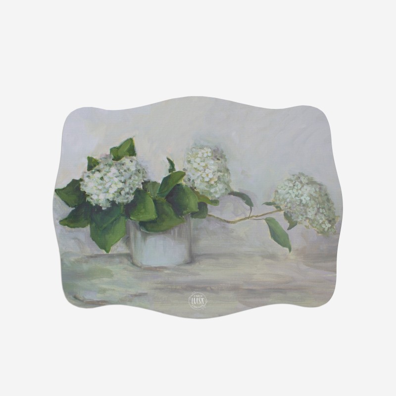 Sottopiatti “Ortensie Dipinte”, Collezione Fiori - Le Tavole di Luisa