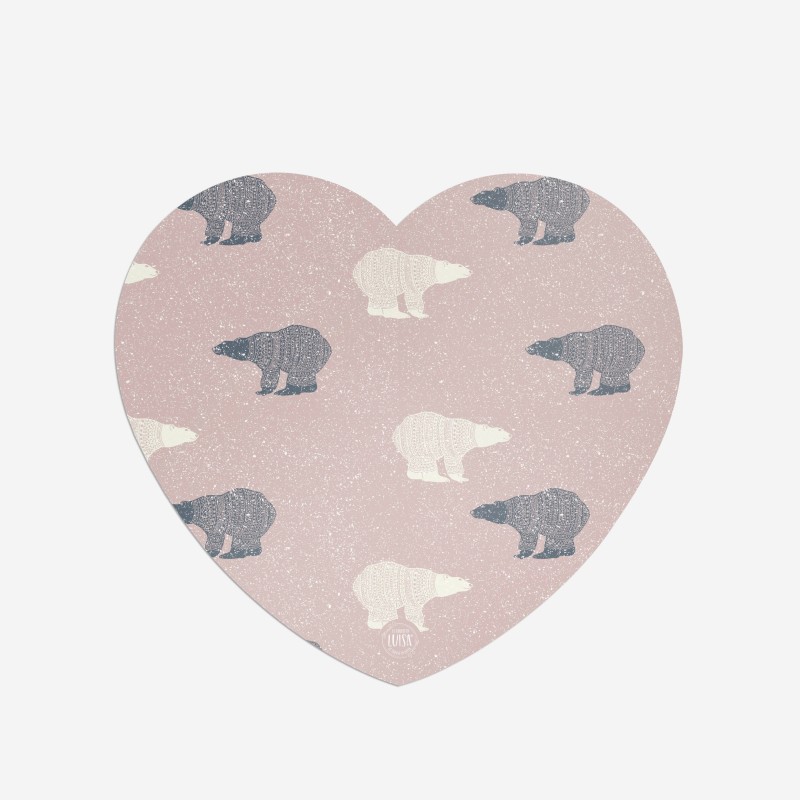 Sottopiatti “Orsi Polari”, Collezione Montagna - Le Tavole di Luisa