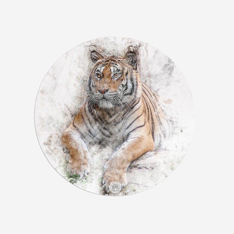 Sottopiatti “Riposo della Tigre”, Collezione Tropical e Animalier - Le Tavole di Luisa