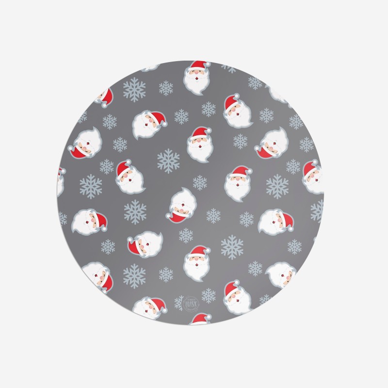 Sottopiatti pattern “Babbo Natale”, Collezione Natale - Le Tavole di Luisa