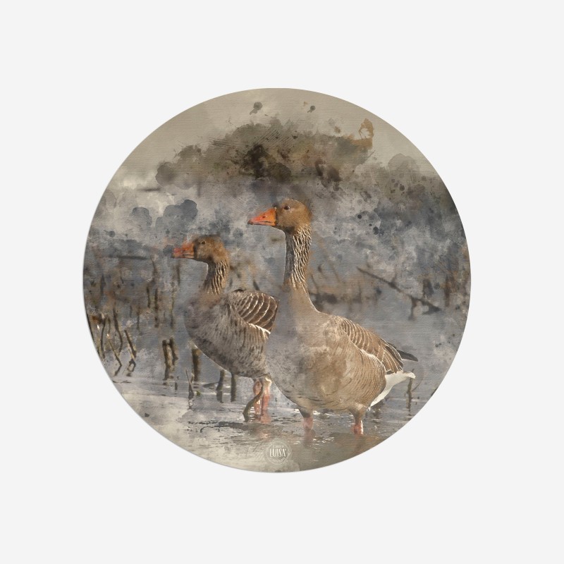 Sottopiatti “Oche selvatiche”, Collezione Montagna - Le Tavole di Luisa