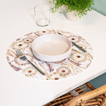 Sottopiatti “Soffioni”, Collezione Fiori - Le Tavole di Luisa