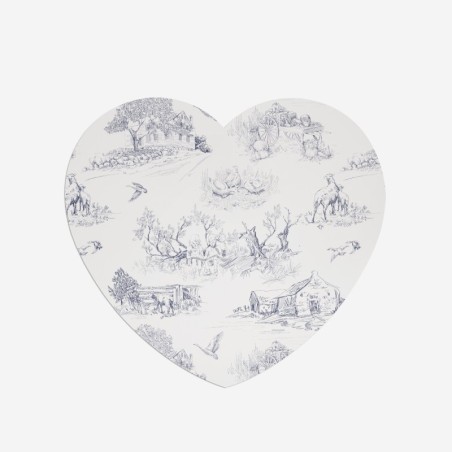Sottopiatti “Toile di Jouy campagnolo blu”, Collezione Decorativo - Le Tavole di Luisa