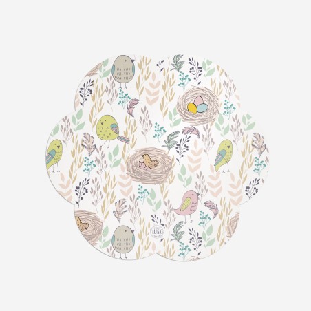 Sottopiatti “Uccellini e allegria”, Collezione Pasqua - Le Tavole di Luisa