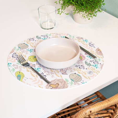 Sottopiatti “Uccellini e allegria”, Collezione Pasqua - Le Tavole di Luisa