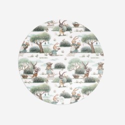 Sottopiatti “Coniglietti in giardino”, Collezione Pasqua - Le Tavole di Luisa