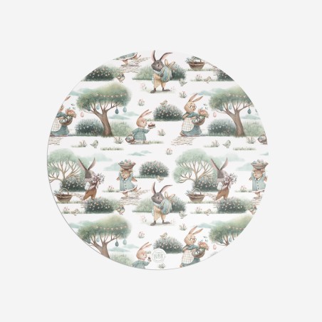 Sottopiatti “Coniglietti in giardino”, Collezione Pasqua - Le Tavole di Luisa