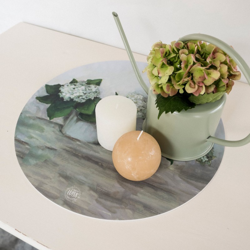 Sottopiatti “Ortensie Dipinte”, Collezione Fiori - Le Tavole di Luisa