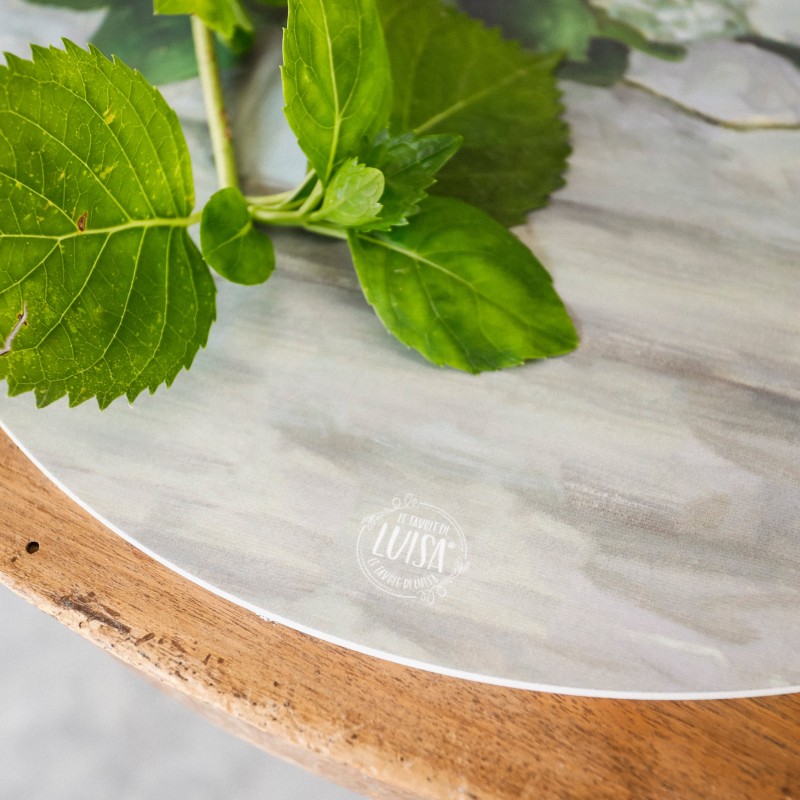 Sottopiatti “Ortensie Dipinte”, Collezione Fiori - Le Tavole di Luisa