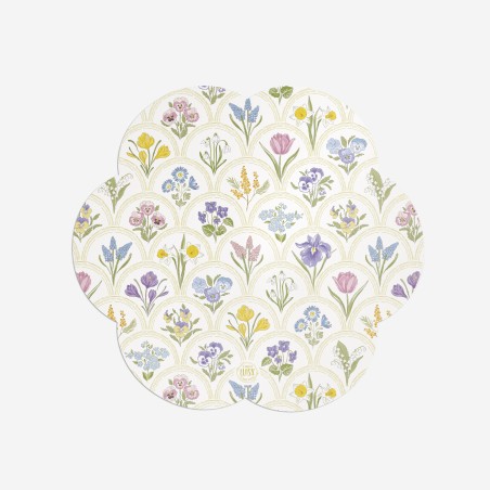 Sottopiatti “Piccoli fiori primaverili”, Collezione Fiori - Le Tavole di Luisa