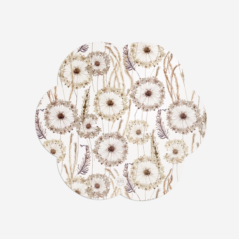 Sottopiatti “Soffioni”, Collezione Fiori - Le Tavole di Luisa