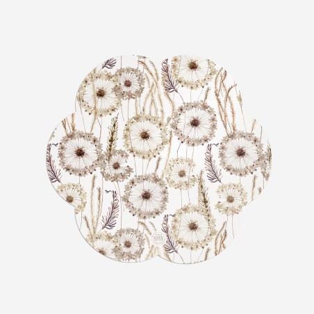 Sottopiatti “Soffioni”, Collezione Fiori - Le Tavole di Luisa