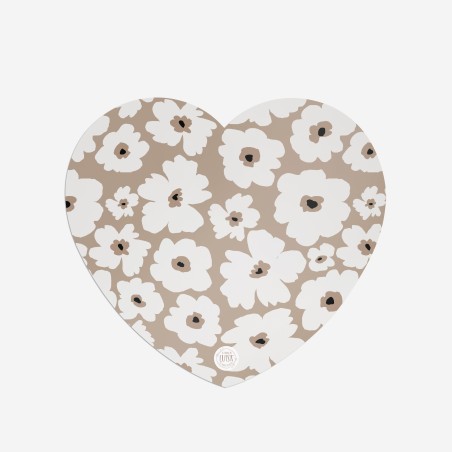 Sottopiatti “Fiori beige”, Collezione Fiori - Le Tavole di Luisa