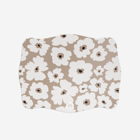 Sottopiatti “Fiori beige”, Collezione Fiori - Le Tavole di Luisa