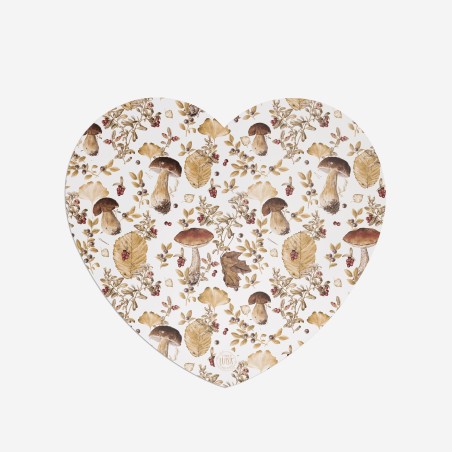 Sottopiatti "Funghi autunnali", Collezione Autunno - Le Tavole di Luisa