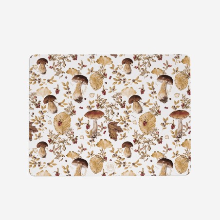 Sottopiatti "Funghi autunnali", Collezione Autunno - Le Tavole di Luisa