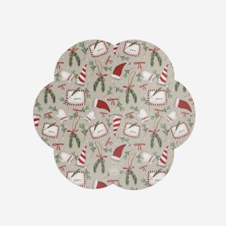 Sottopiatti "Santa Claus", Collezione Natale - Le Tavole di Luisa