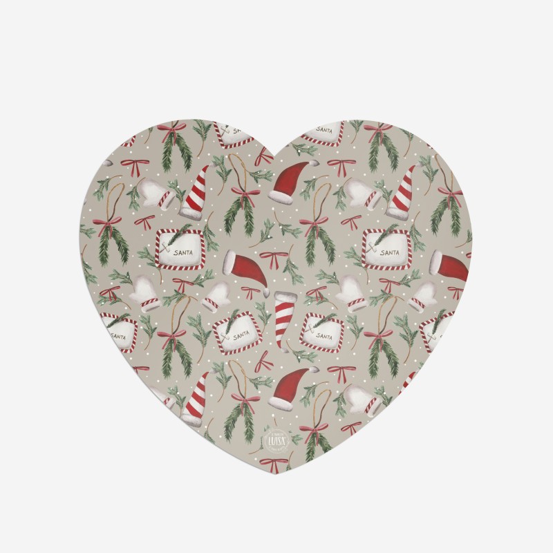 Sottopiatti "Santa Claus", Collezione Natale - Le Tavole di Luisa