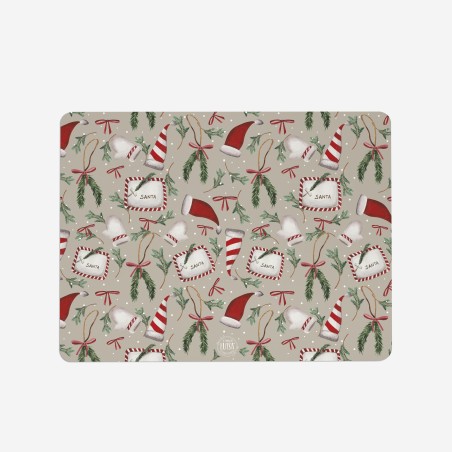 Sottopiatti "Santa Claus", Collezione Natale - Le Tavole di Luisa