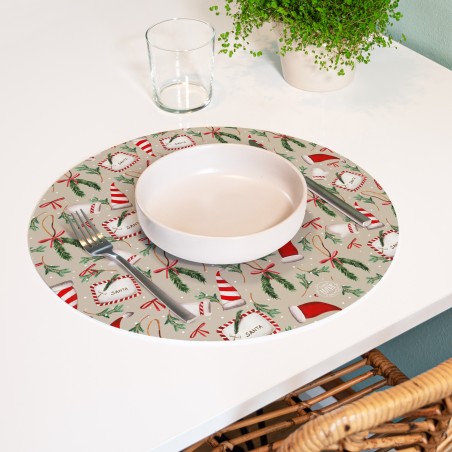 Sottopiatti "Santa Claus", Collezione Natale - Le Tavole di Luisa