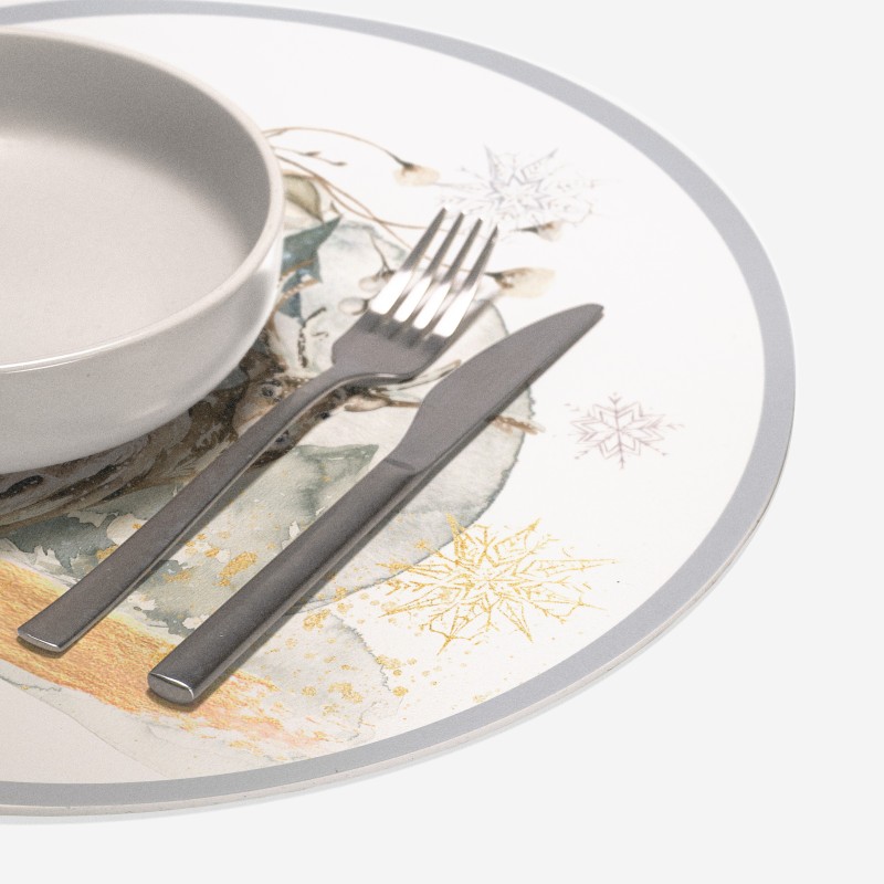 Sottopiatti "Cervo in inverno", Collezione Natale - Le Tavole di Luisa