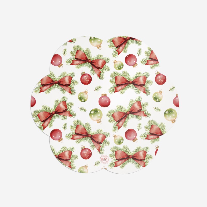 Sottopiatti "Allegria natalizia", Collezione Natale - Le Tavole di Luisa