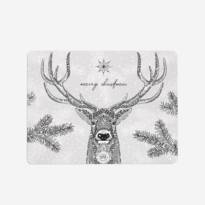 Tovagliette "Cervo Natalizio", Collezione Natale - Le Tavole di Luisa