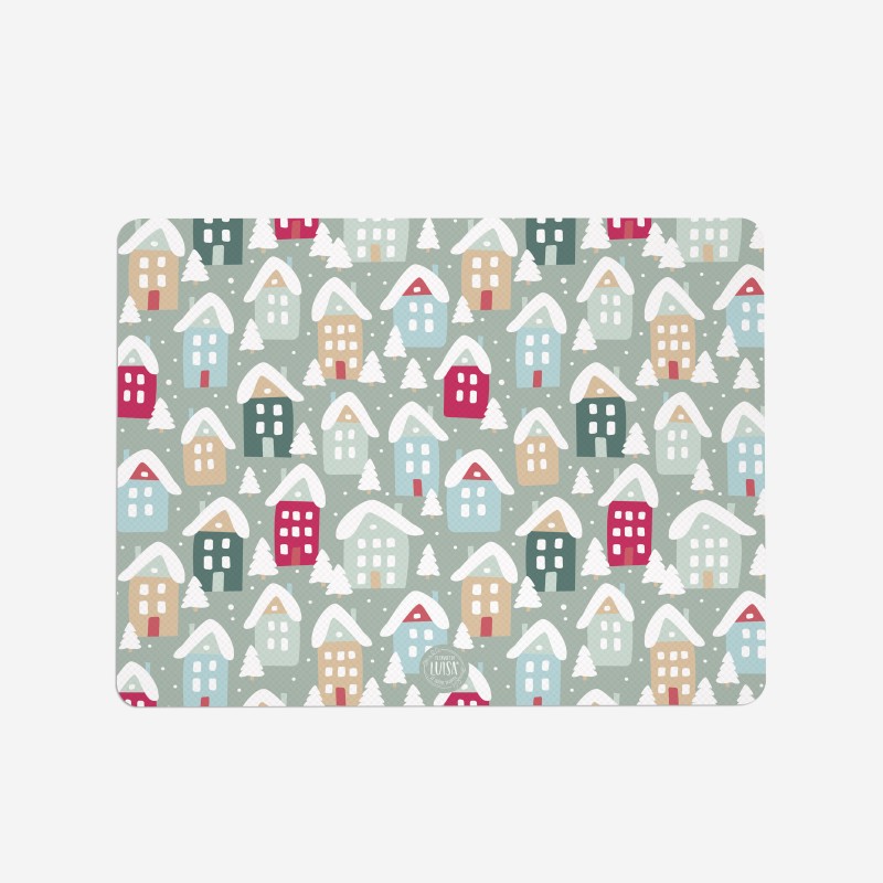 Tovagliette "Villaggio Innevato", Collezione Natale - Le Tavole di Luisa