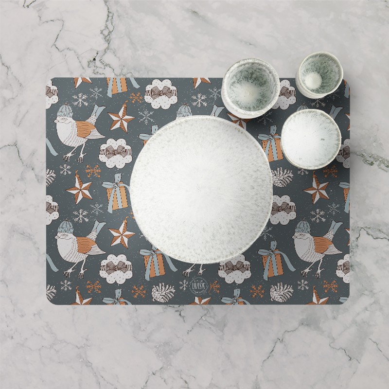 Tovagliette "Inverno in tavola", Collezione Natale - Le Tavole di Luisa