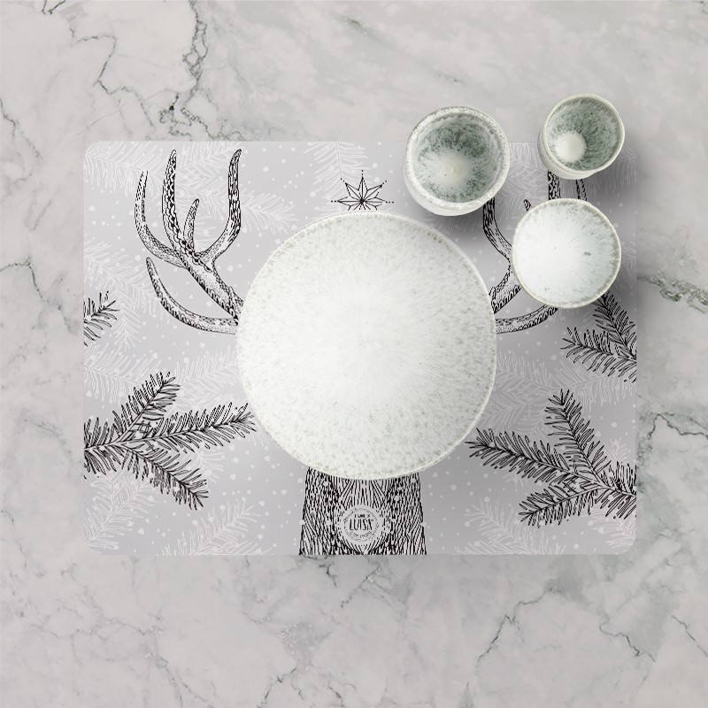 Tovagliette "Cervo Natalizio", Collezione Natale - Le Tavole di Luisa