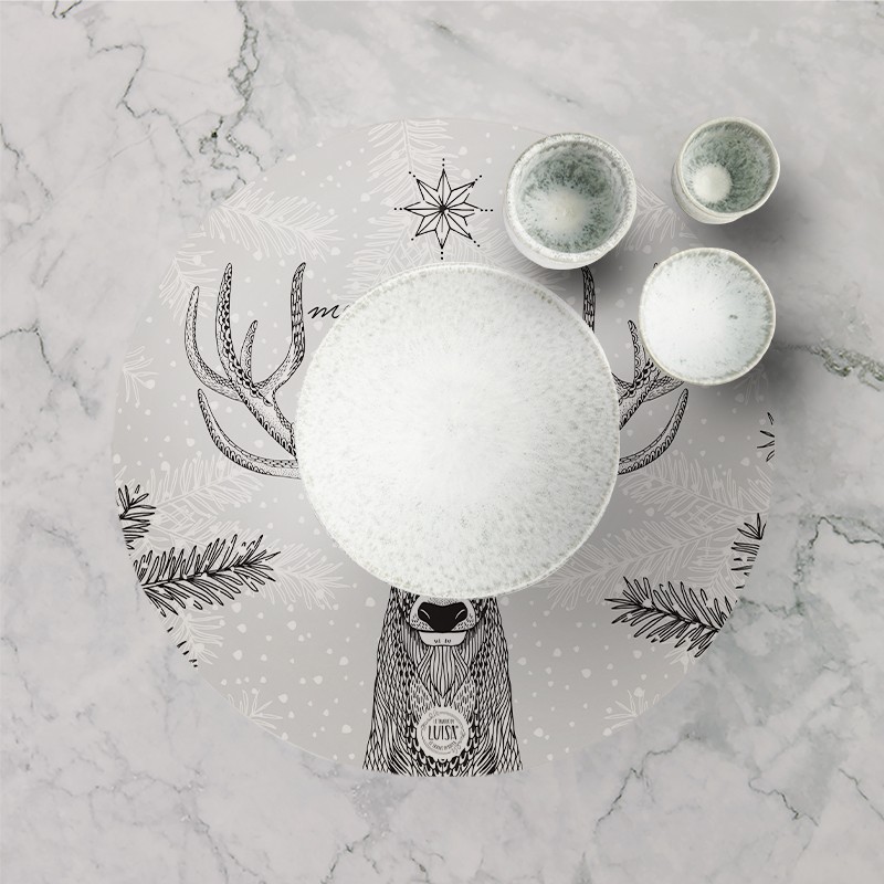 Tovagliette "Cervo Natalizio", Collezione Natale - Le Tavole di Luisa