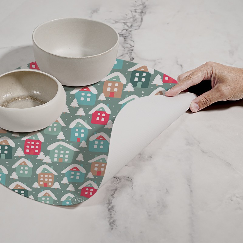 Tovagliette "Villaggio Innevato", Collezione Natale - Le Tavole di Luisa