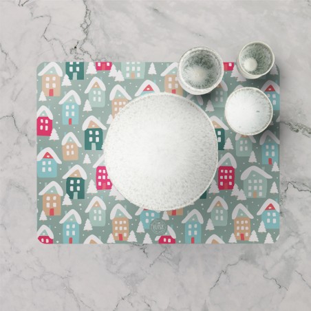 Tovagliette "Villaggio Innevato", Collezione Natale - Le Tavole di Luisa