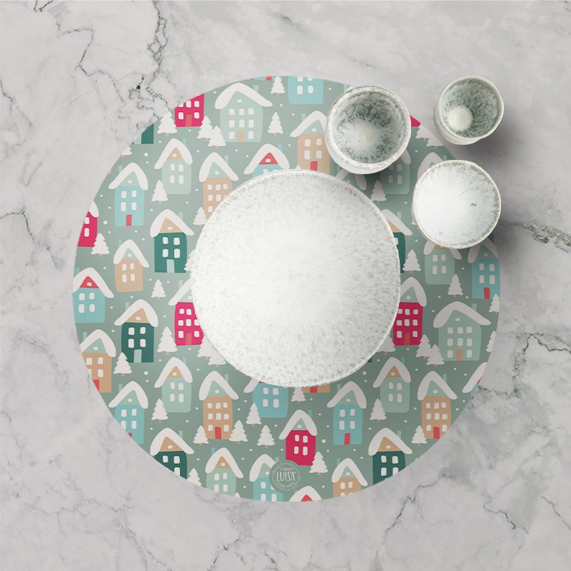 Tovagliette "Villaggio Innevato", Collezione Natale - Le Tavole di Luisa