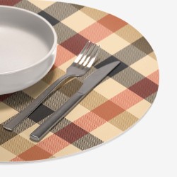 Sottopiatti “Scacchi e Pied de Poule”, Collezione Natale - Le Tavole di Luisa