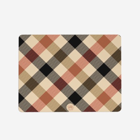 Sottopiatti “Scacchi e Pied de Poule”, Collezione Natale - Le Tavole di Luisa