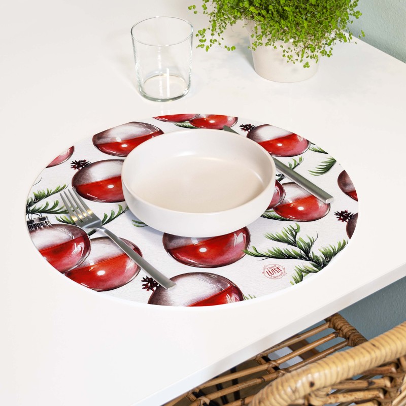 Sottopiatti “Festa tra i rami”, Collezione Natale - Le Tavole di Luisa