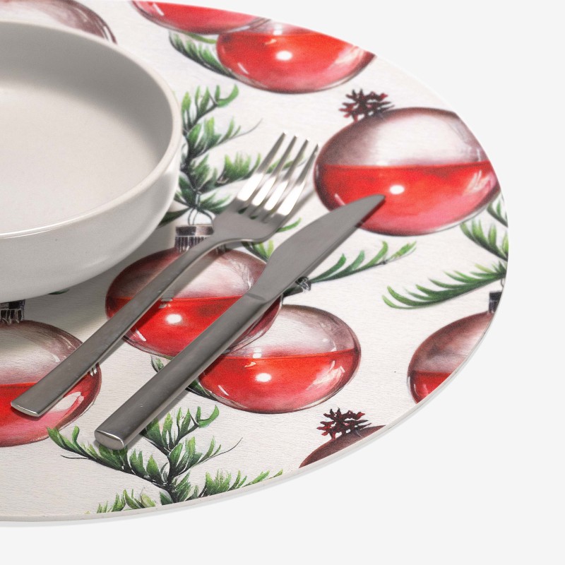 Sottopiatti “Festa tra i rami”, Collezione Natale - Le Tavole di Luisa