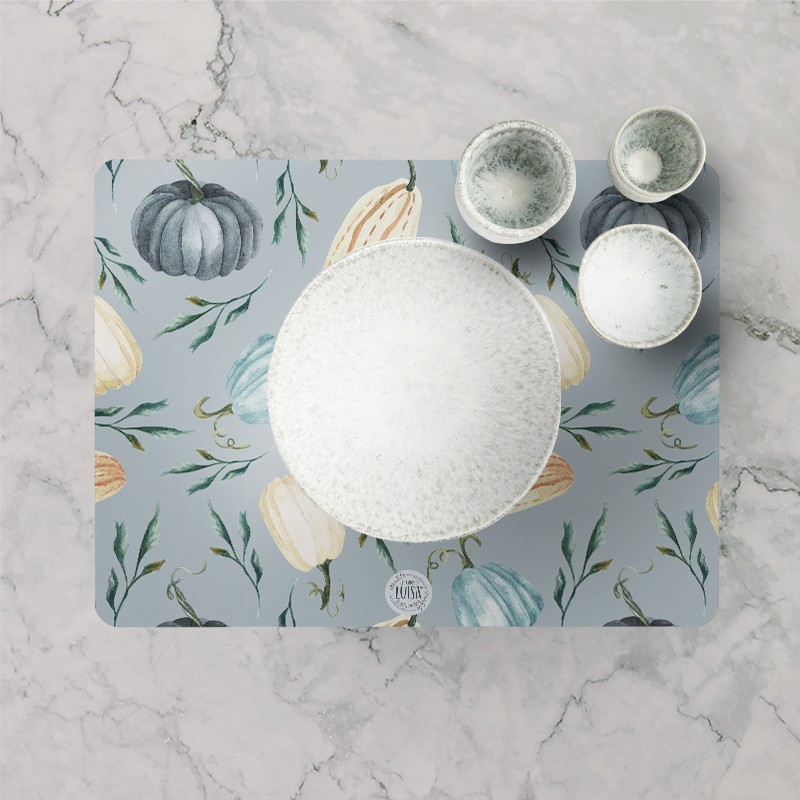 Tovagliette "Zucche in festa", Collezione Autunno - Le Tavole di Luisa