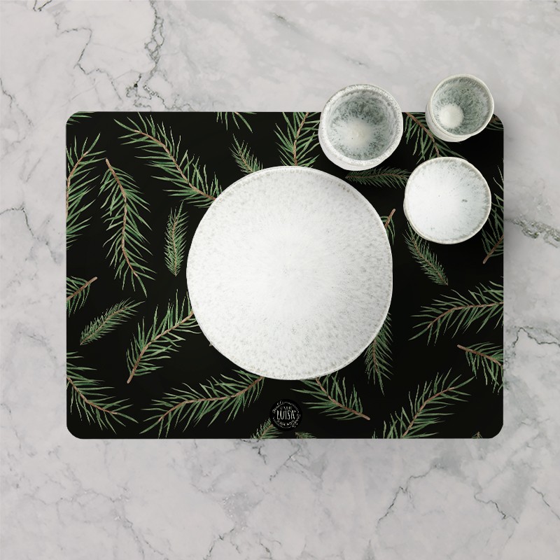 Tovagliette "Eleganza d’abete", Collezione Natale - Le Tavole di Luisa
