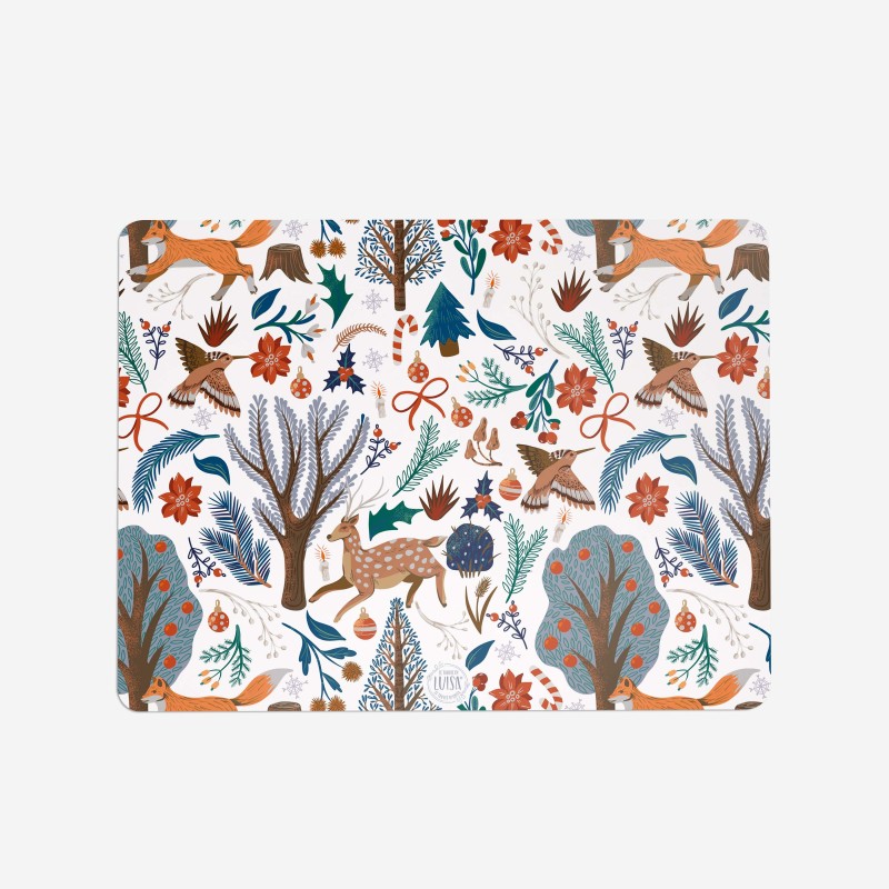 Tovagliette "Bosco in festa", Collezione Natale - Le Tavole di Luisa