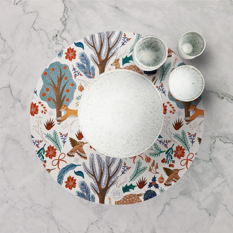 Tovagliette "Bosco in festa", Collezione Natale - Le Tavole di Luisa