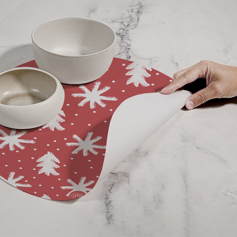 Tovagliette "Rosso Natale”, Collezione Natale - Le Tavole di Luisa