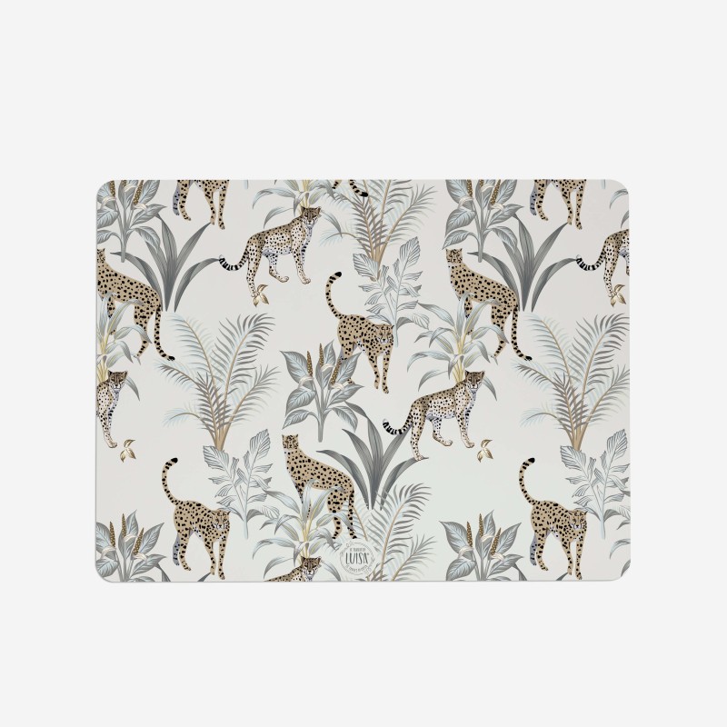 Tovagliette "Leopardi selvaggi", Collezione Tropical e Animalier - Le Tavole di Luisa